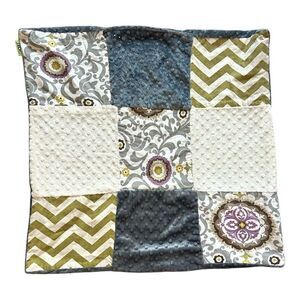 Small Shop Half-Pint Designs Baby Girls Square Minky Lovey Blanket 25 x 25